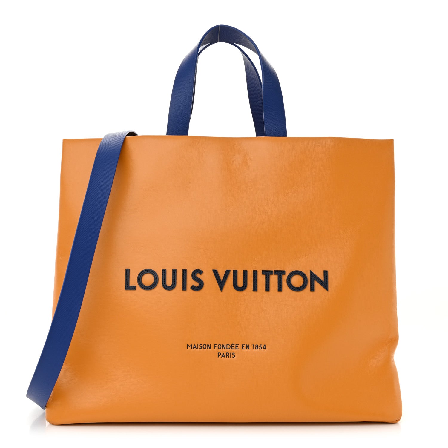 Louis Vuitton Cowhide Shopper Bag MM Safran 1 of 11