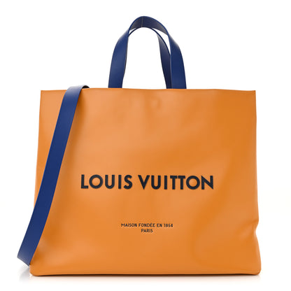Louis Vuitton Cowhide Shopper Bag MM Safran 1 of 11