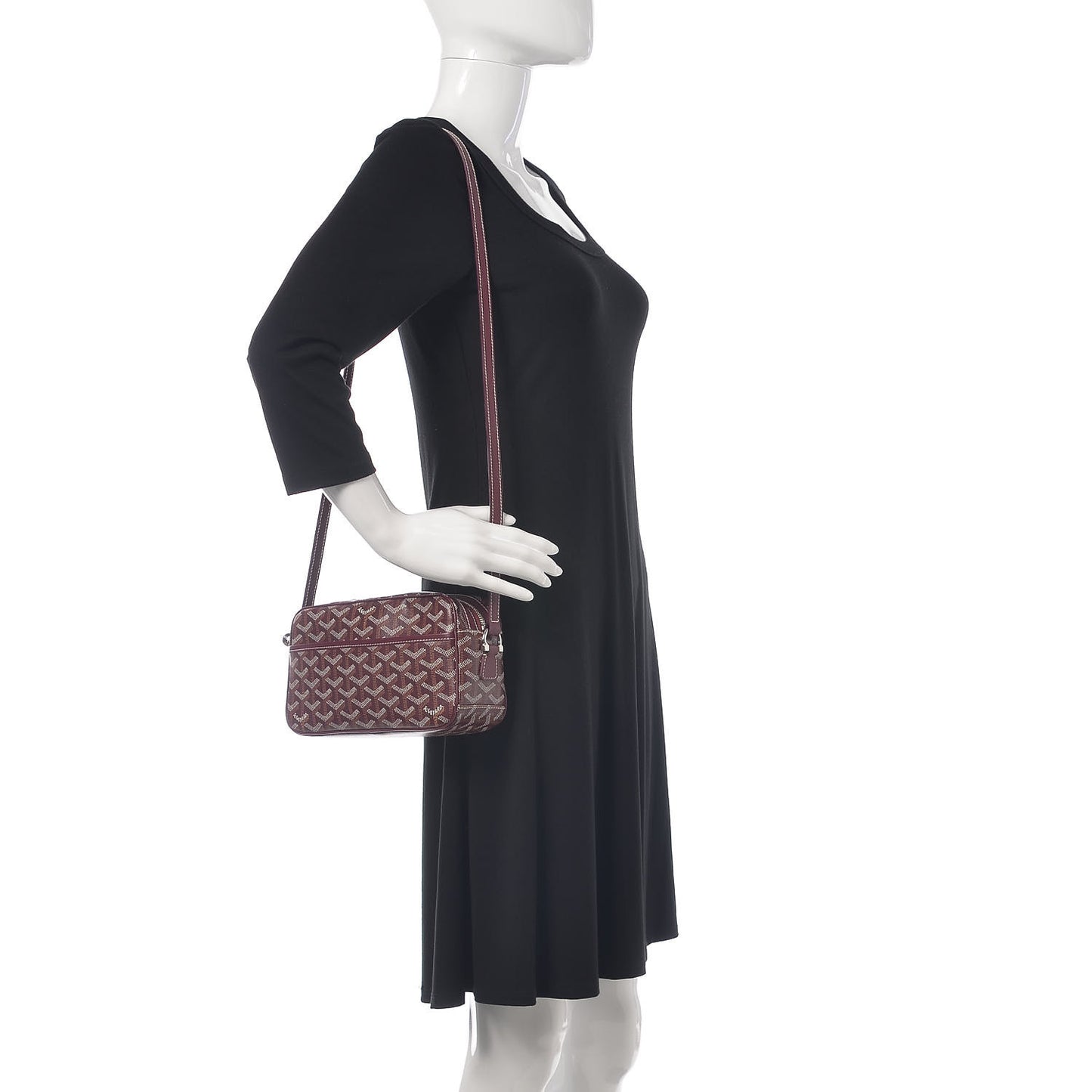 Goyardine Sac Cap Vert Burgundy