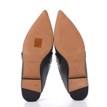 Givenchy Calfskin Studded Elegant Loafer Mule 36 Black 5 of 9