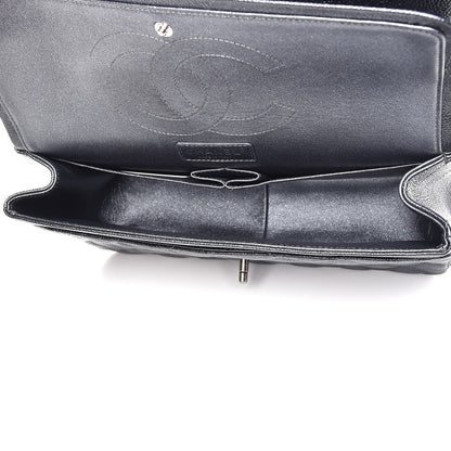 Chanel Pearly Caviar Quilted Jumbo Double Flap Grey 5 of 9