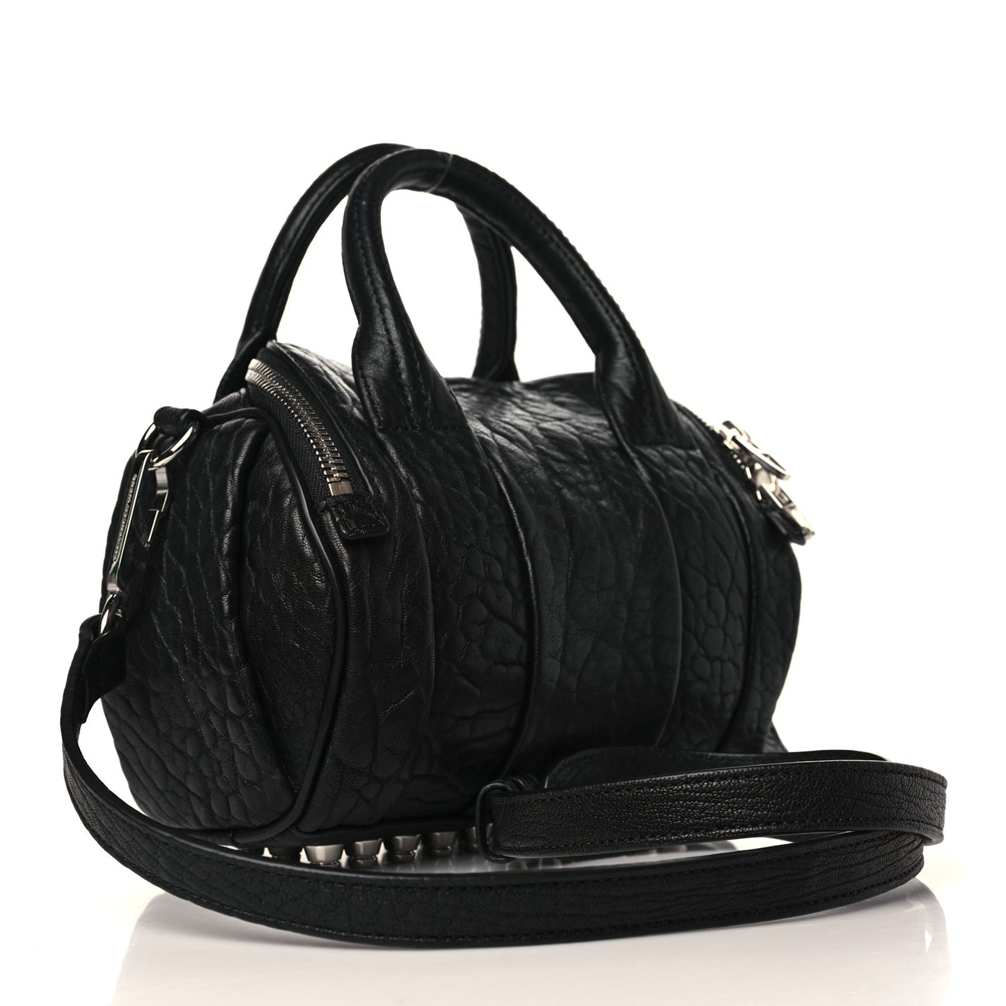 Pebbled Lambskin Mini Rockie Black Rhodium Hardware