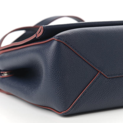 Louis Vuitton Calfskin Lockme II Chain Bag BB Marine Rouge 8 of 9