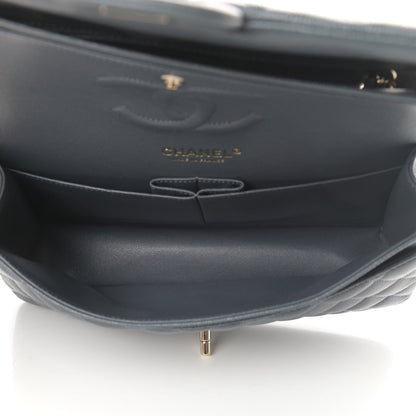 Chanel Caviar Quilted Medium Double Flap Dark Grey 4 of 11