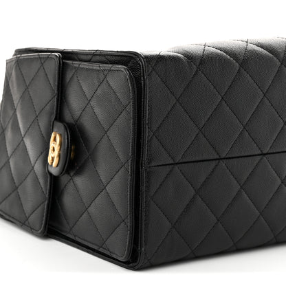 Chanel Caviar Quilted Medium Chanel 25 Handbag Black 10 of 11