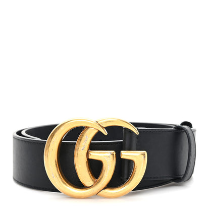 Gucci Calfskin Double G 40mm Belt 80 32 Black 1 of 4
