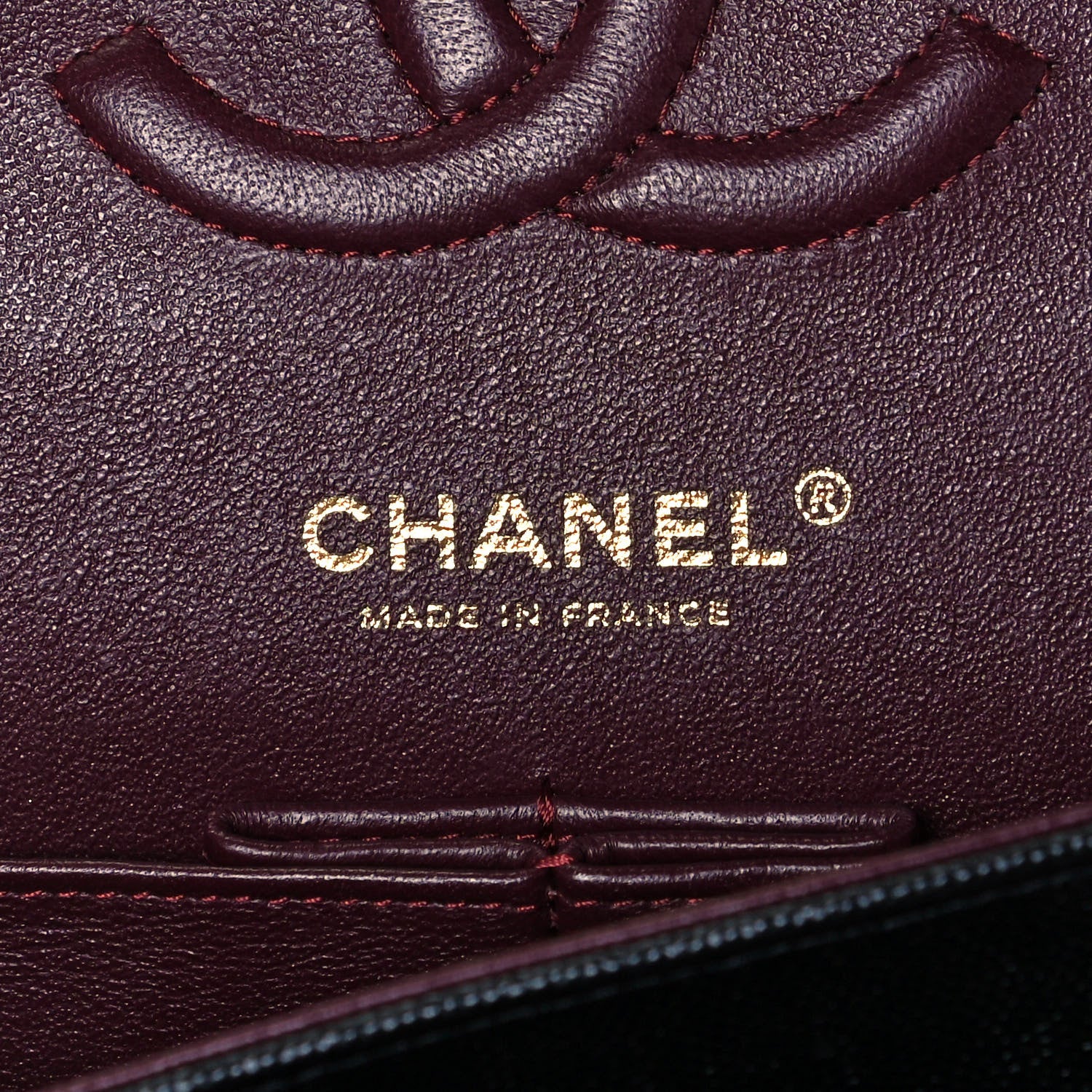 Chanel Caviar Chevron Quilted Medium Double Flap Black 6 of 11