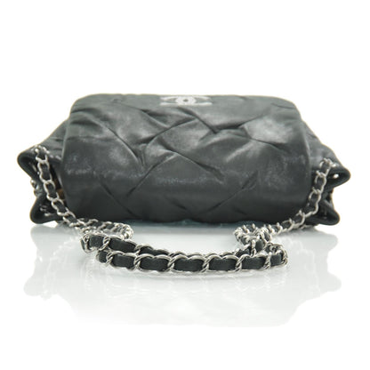 Chanel Iridescent Calfskin Glint Accordion Flap Black 5 of 9