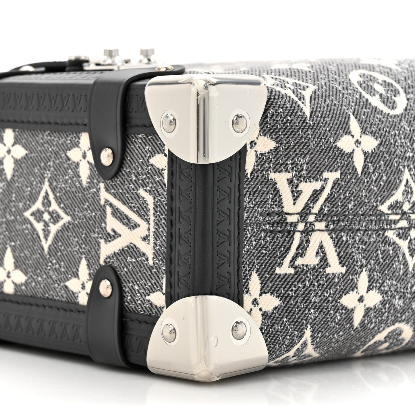 Monogram Jacquard Denim Side Trunk Grey
