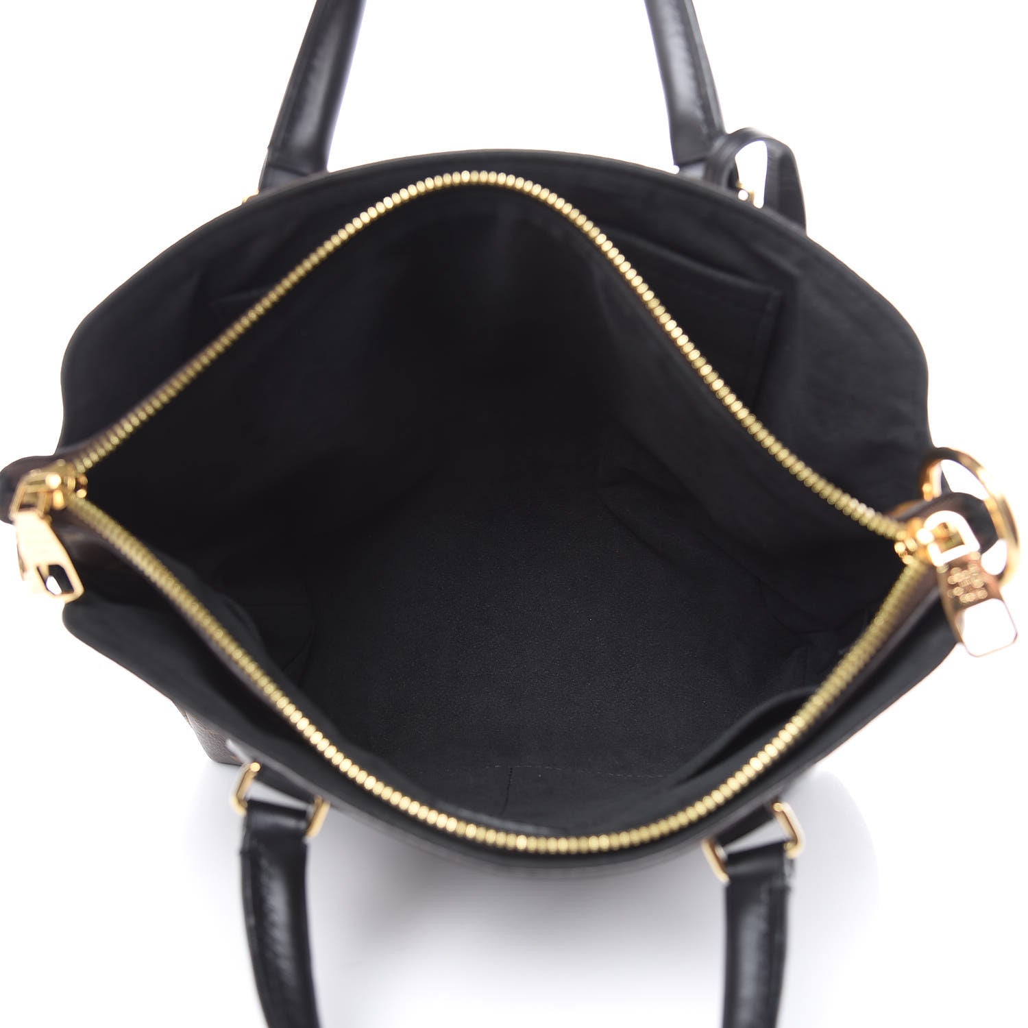 Louis Vuitton Monogram Flower Zipped Tote PM Black 5 of 10