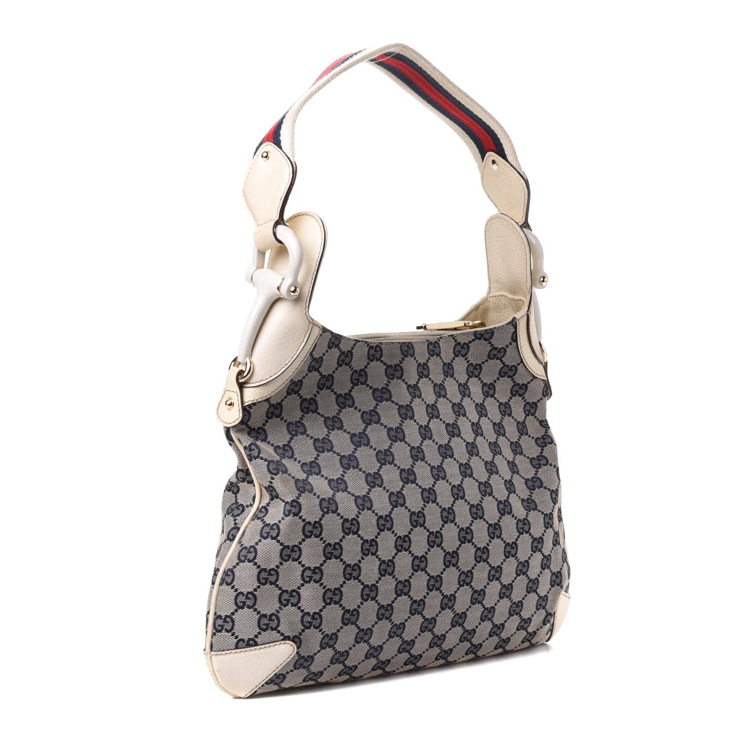 Gucci Monogram Creole Hobo Ivory 2 of 4
