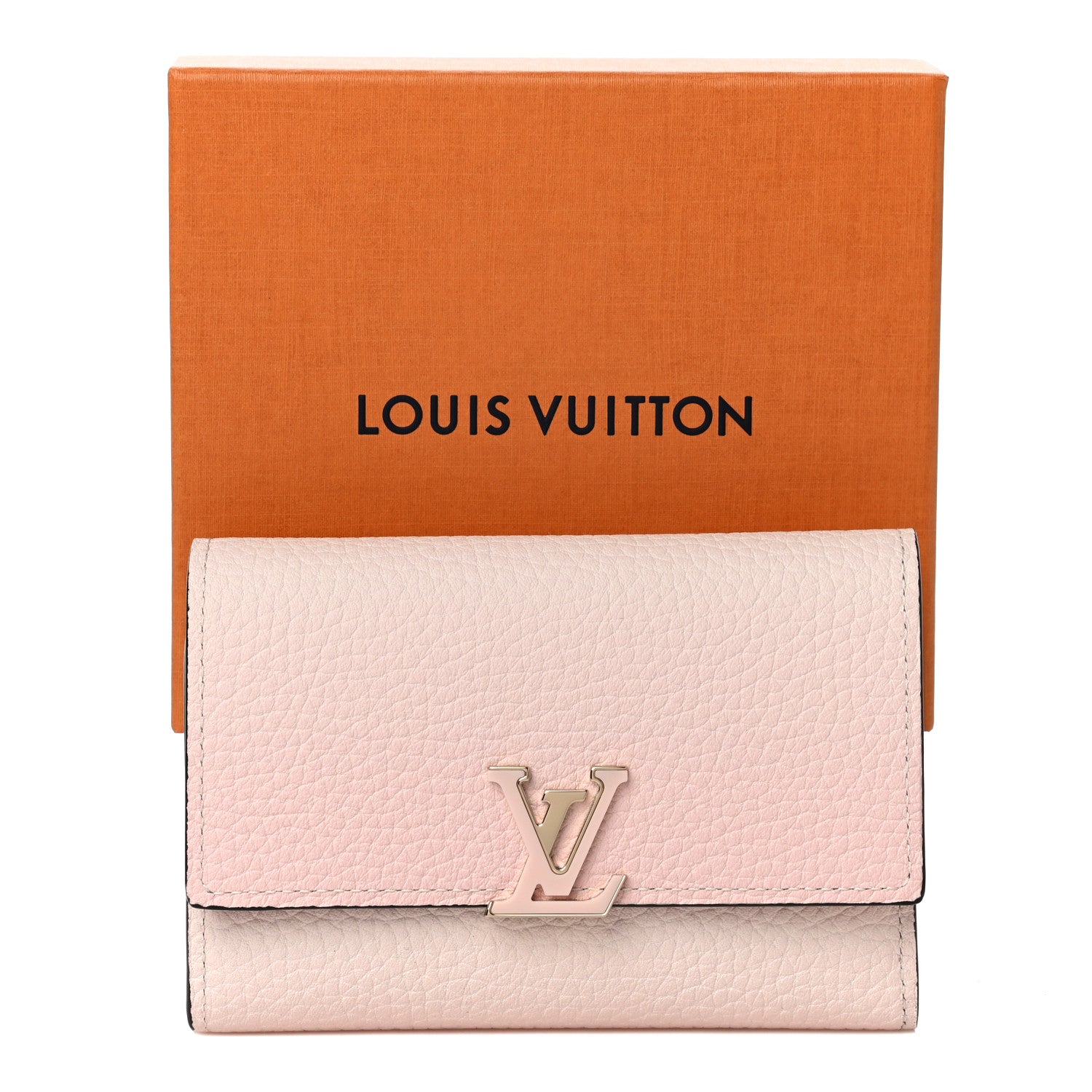 Louis Vuitton Taurillon Capucines Compact Wallet Rose 11 of 11