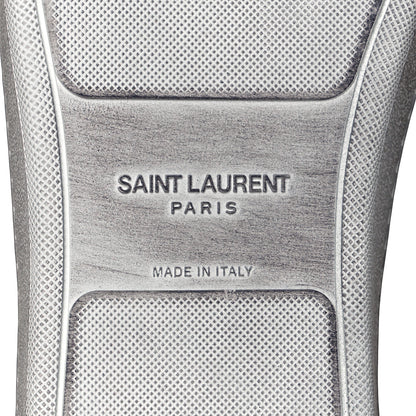 Saint Laurent Calfskin Perforated Court Classic SL/10H High Top Sneakers 44 White 6 of 11