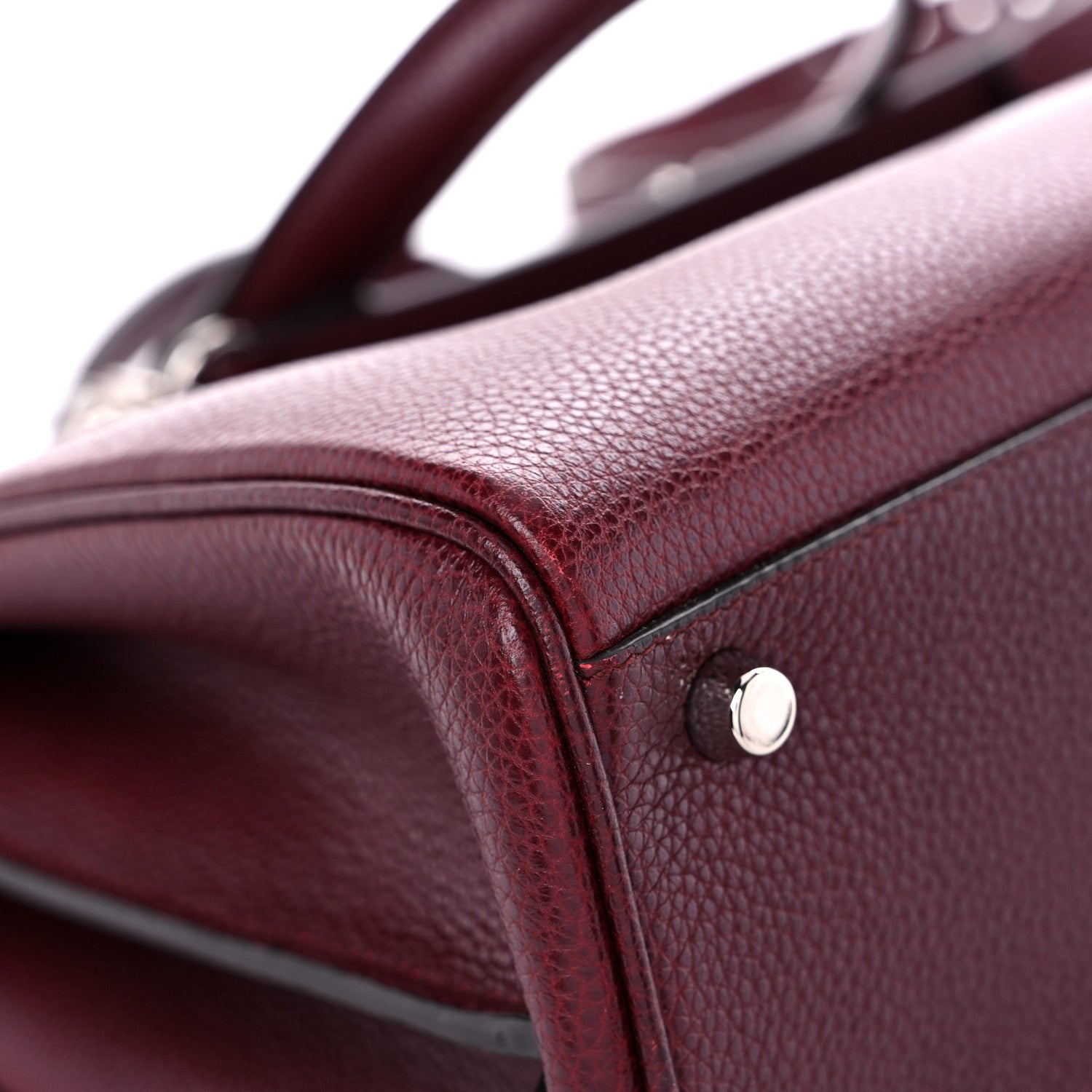 Gucci Grainy Calfskin Medium Zumi Top Handle Bag Vintage Bordeaux 12 of 12