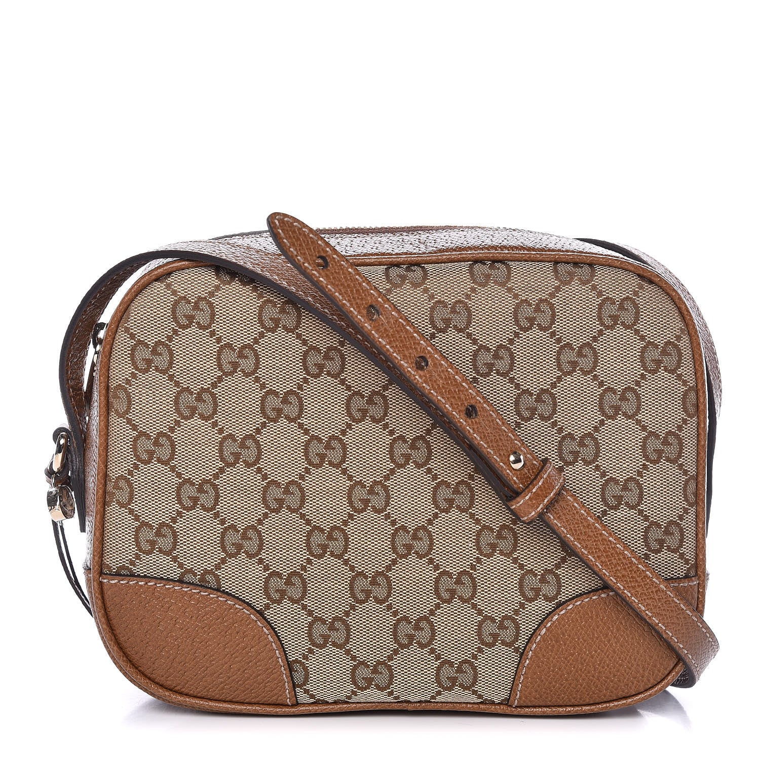 Gucci Monogram Mini Bree Messenger Bag Beige Tabacco 1 of 9