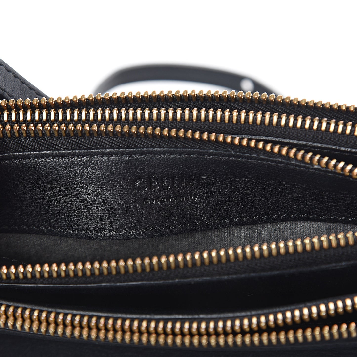 Lambskin Small Trio Crossbody Bag Black