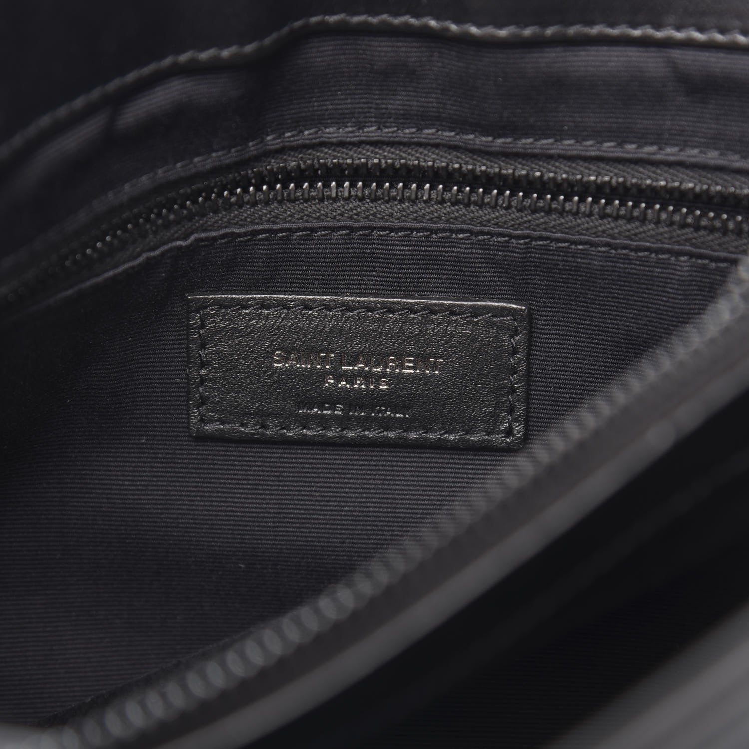 Saint Laurent Calfskin Y Quilted Monogram Medium Loulou Chain Satchel Black 8 of 12