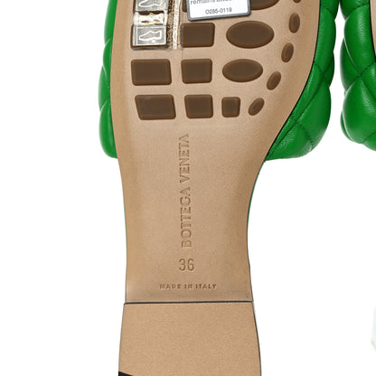 Bottega Veneta Nappa Matelasse Padded Flat Sandals 36 Parakeet 6 of 7