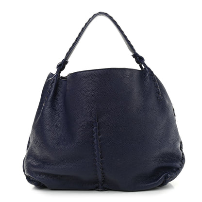 Bottega Veneta Washed Cervo Deerskin Hobo Denim 1 of 9