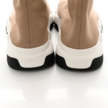 Balenciaga Neoprene Knit Bi-Color Sole Womens Speed Sneakers 41 Beige White Black 9 of 9