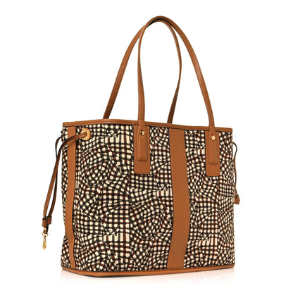 MCM Visetos Medium Liz Reversible Shopper Tote Cognac 12 of 19