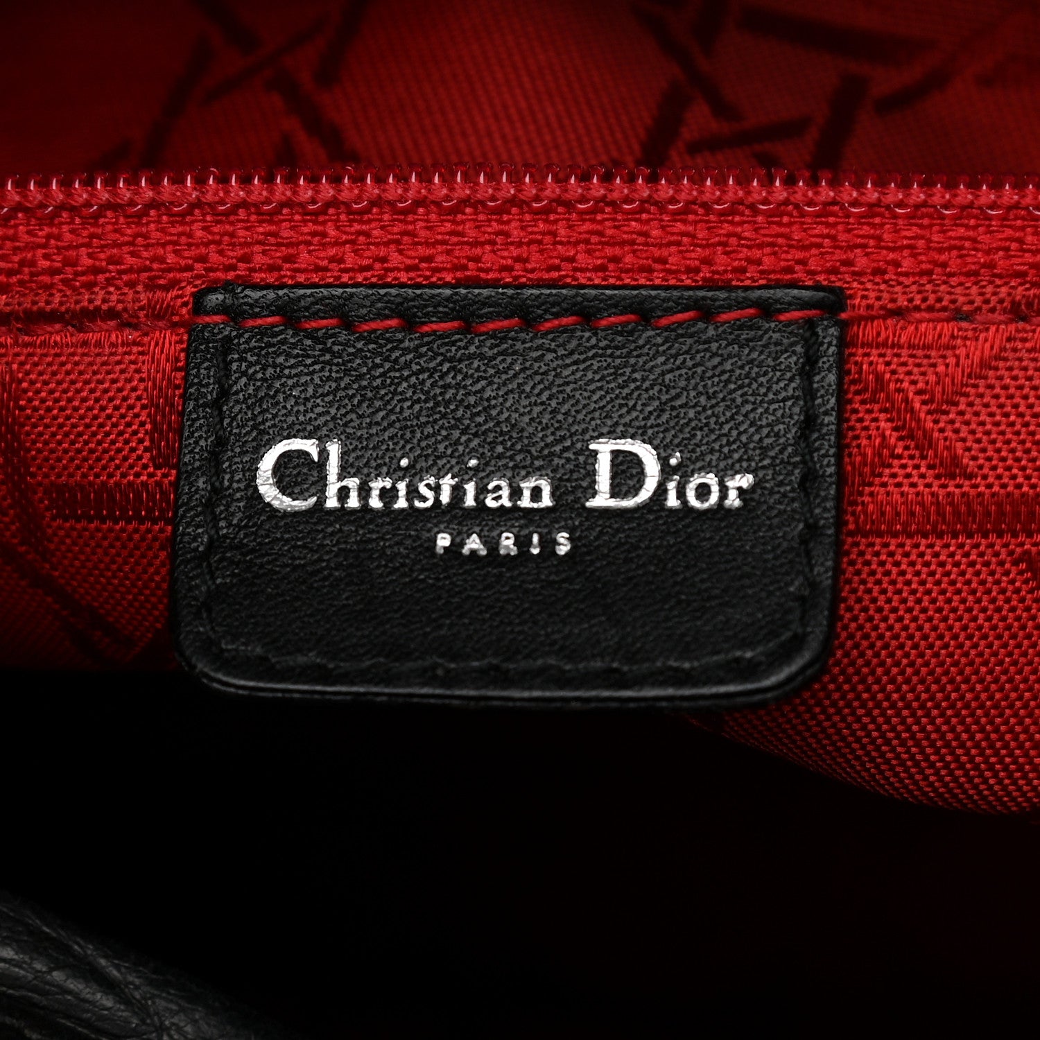 Christian Dior Lambskin Cannage Large Lady Dior Black 10 of 12