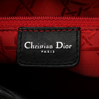Christian Dior Lambskin Cannage Large Lady Dior Black 10 of 12