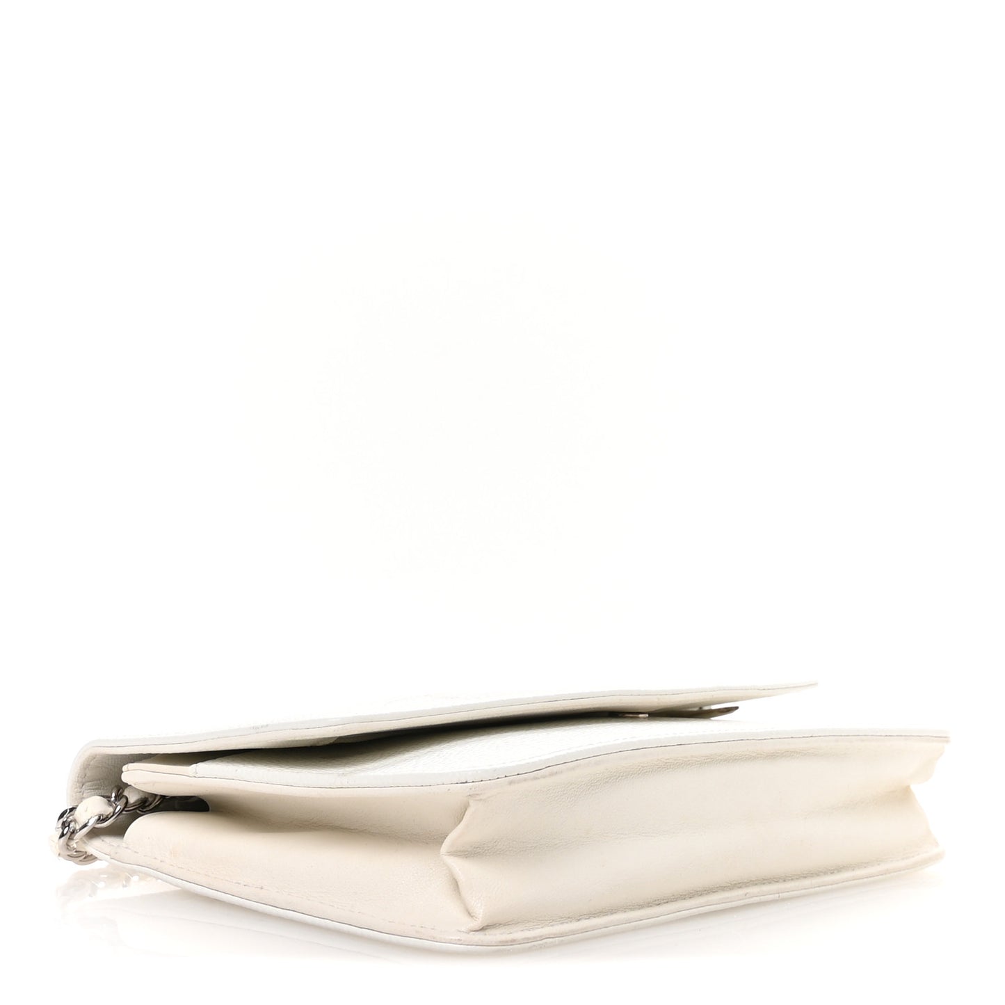 Caviar Timeless CC Wallet on Chain WOC White