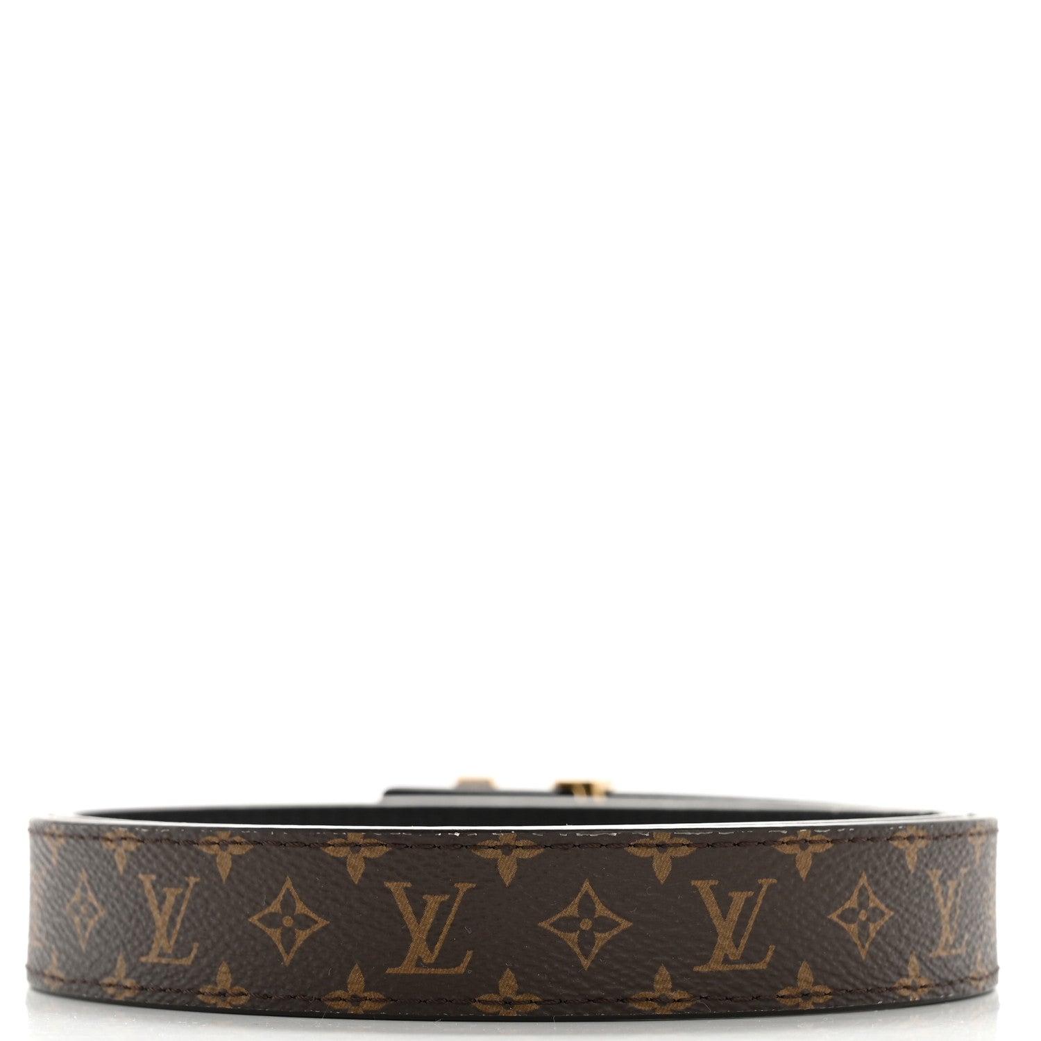 Louis Vuitton Calfskin Monogram 25mm LV Iconic Reversible Belt 85 34 Black 2 of 7