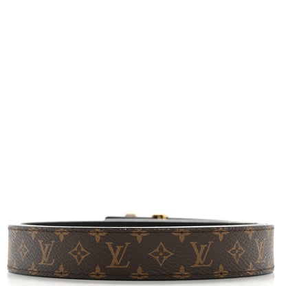 Louis Vuitton Calfskin Monogram 25mm LV Iconic Reversible Belt 85 34 Black 2 of 7