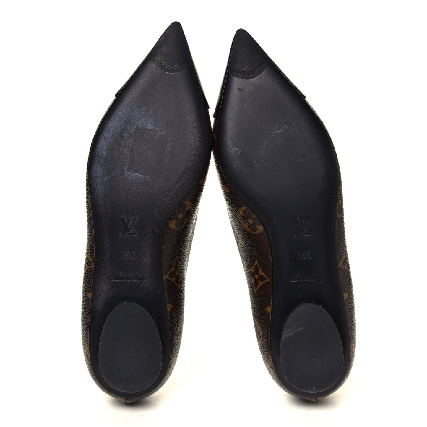 Patent Monogram Fetish Ballerina Flats 35.5