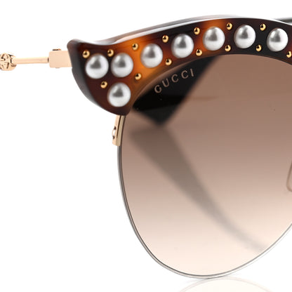 Gucci Pearl Cat Eye Sunglasses GG0212S Tortoise 7 of 7