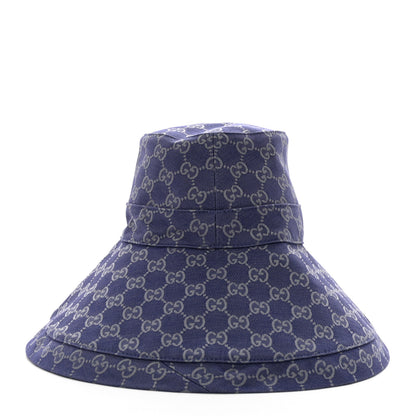 Gucci Denim GG Monogram Brim Hat M Blue 4 of 9