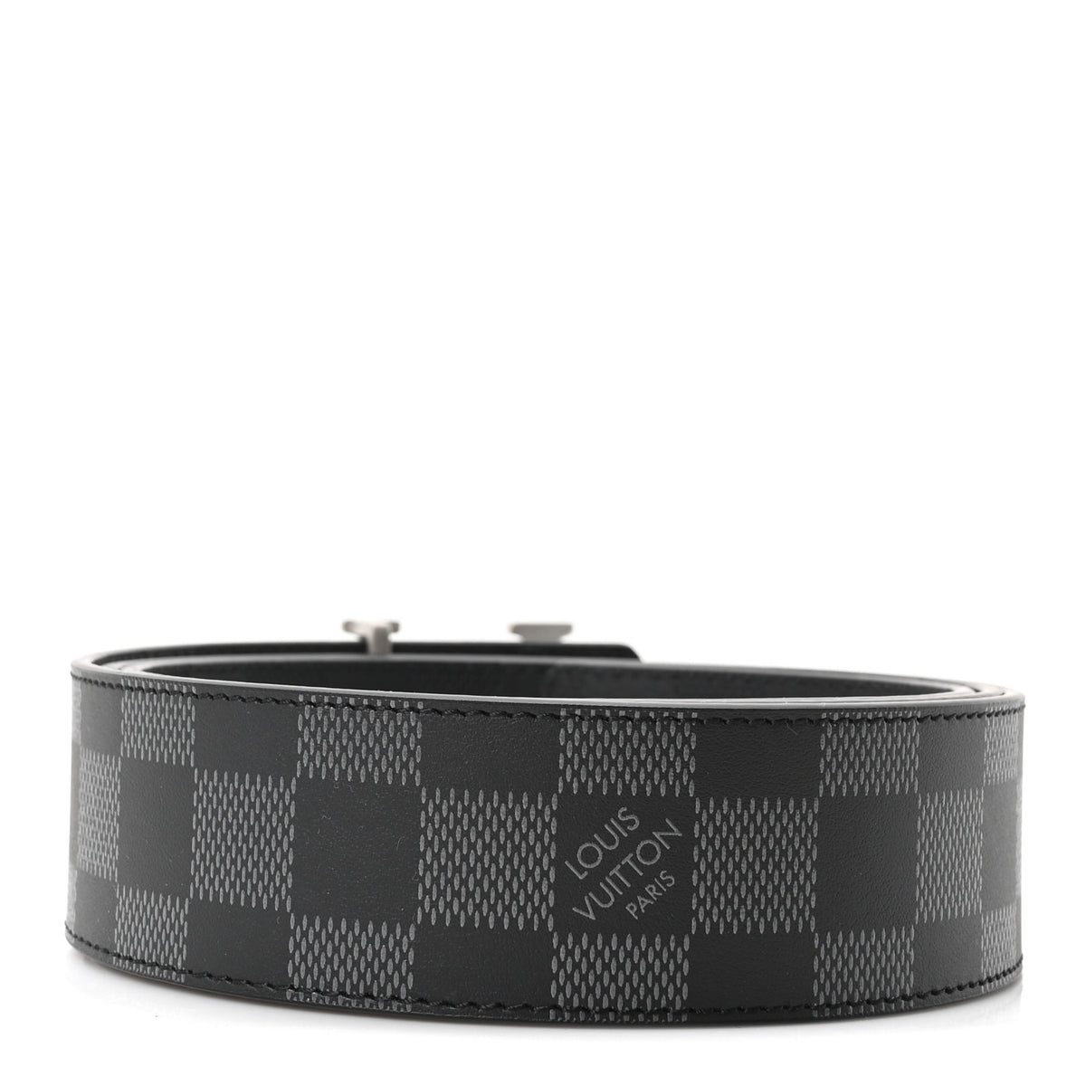 Louis Vuitton Damier Graphite Damier Infini 40mm LV Initiales Reversible Belt 110 44 Black 2 of 6