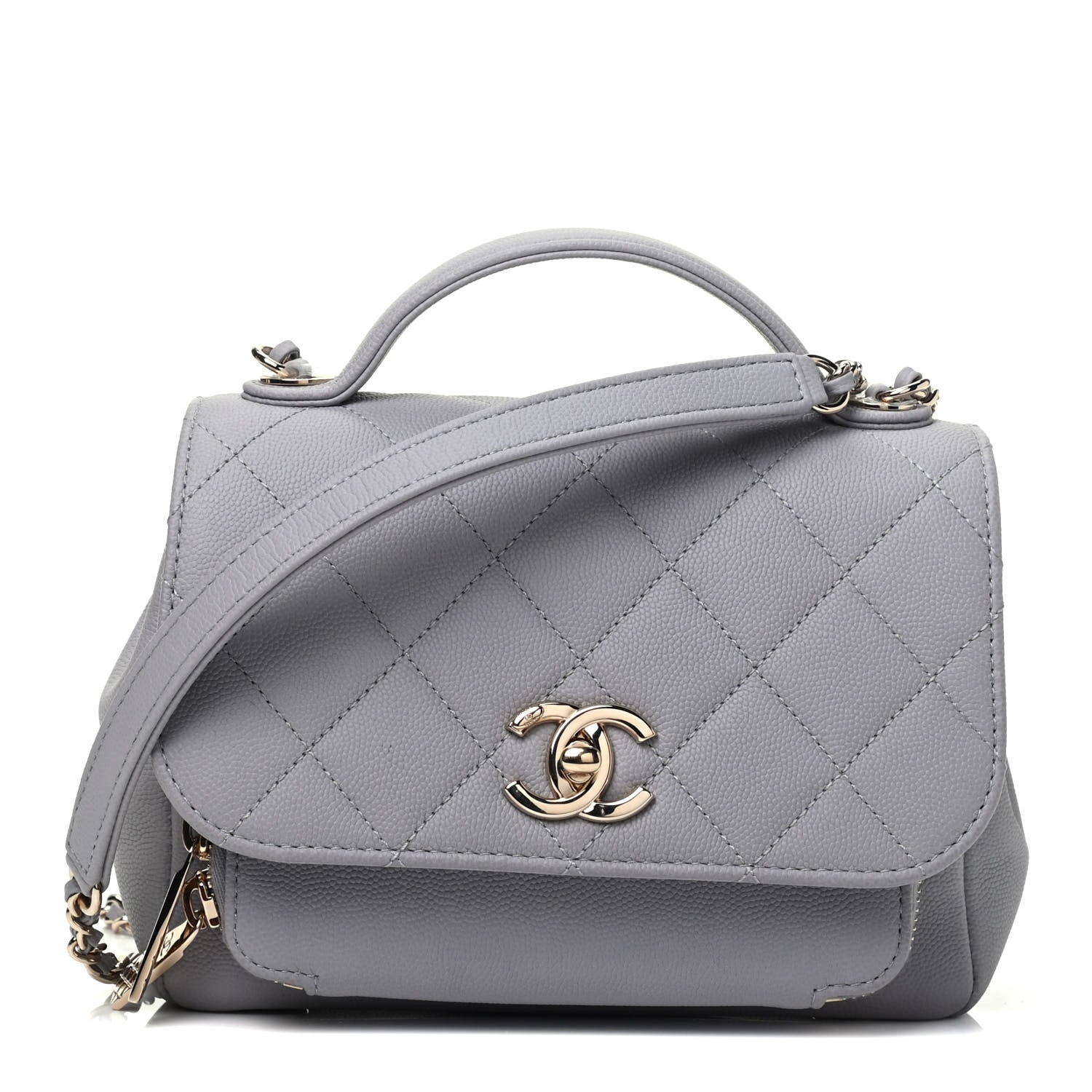 Chanel Caviar Quilted Small Business Affinity Flap Grey 1 of 10