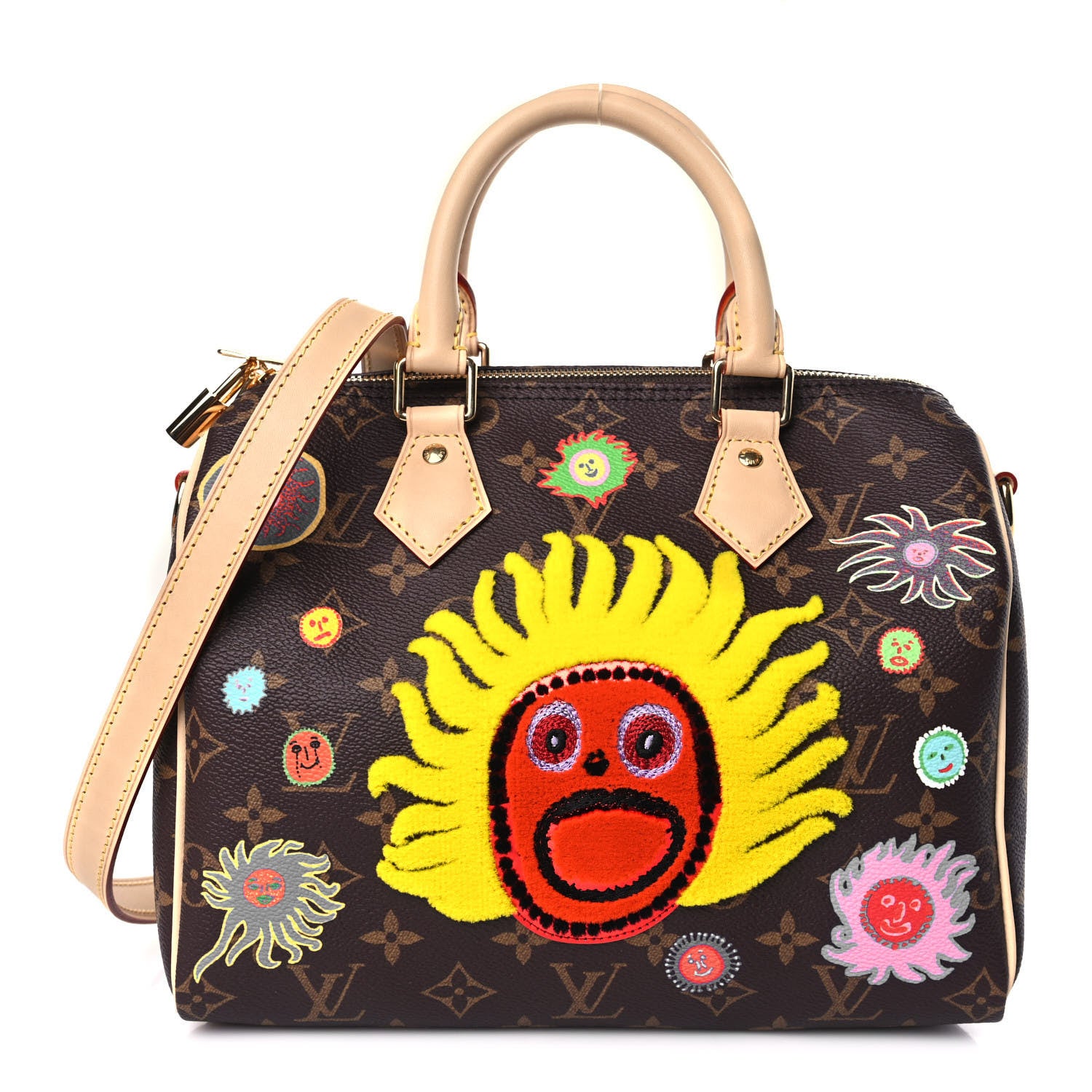 Louis Vuitton LV X YK Monogram Embroidered My Eternal Soul Speedy Bandouliere 25 Multicolor 1 of 10