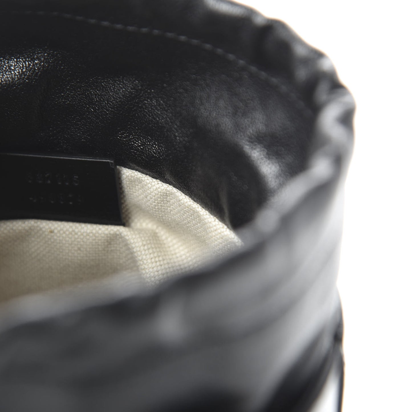 Azalea Sakai Calfskin Small Horsebit 1955 Drawstring Bucket Bag Black