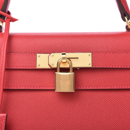 Hermes Epsom Kelly Sellier 28 Rouge Casaque 10 of 11