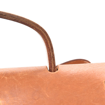 Hermes Toile Vache Calfskin Herbag 30 PM Black Natural 12 of 15