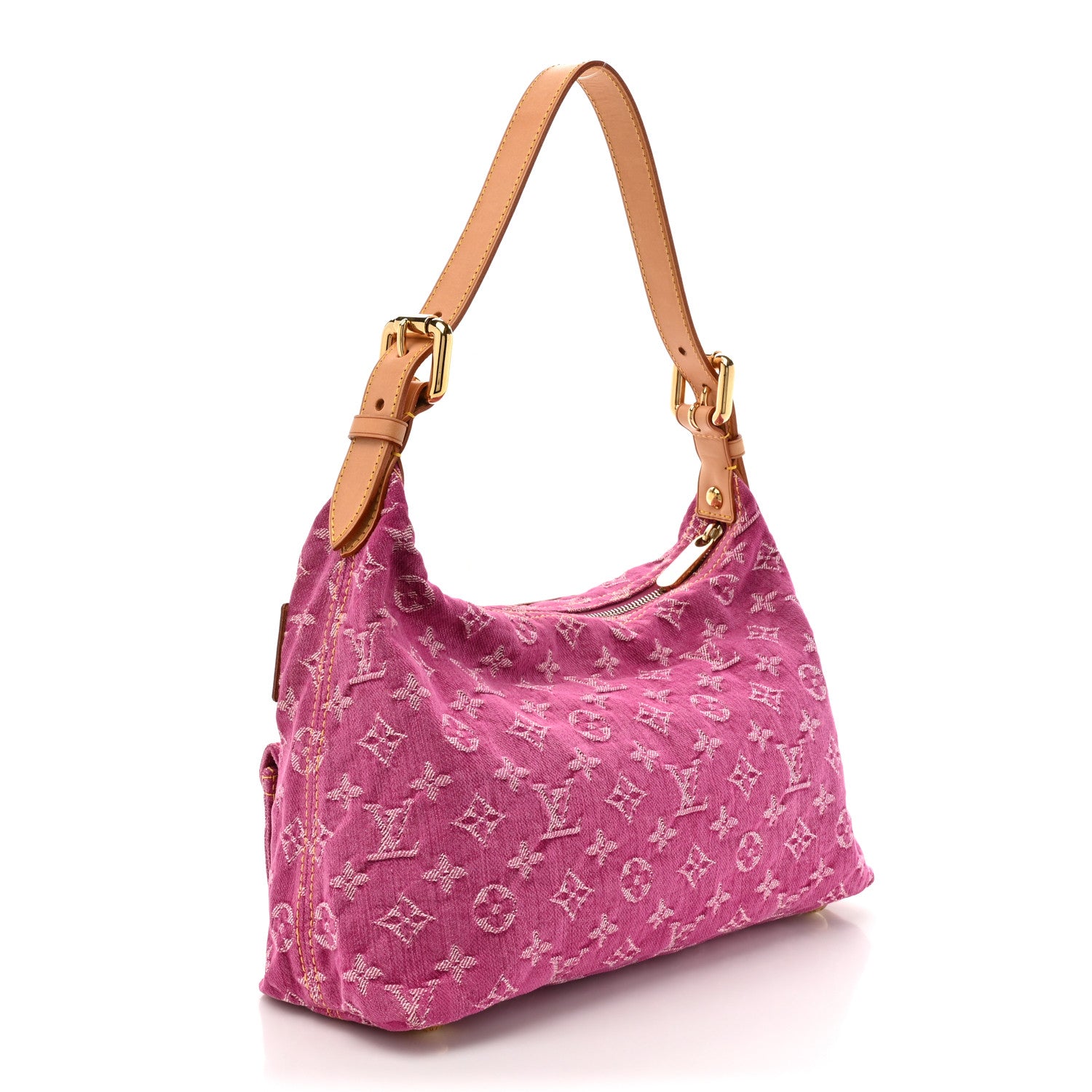 Louis Vuitton Denim Baggy PM Fuchsia 3 of 9