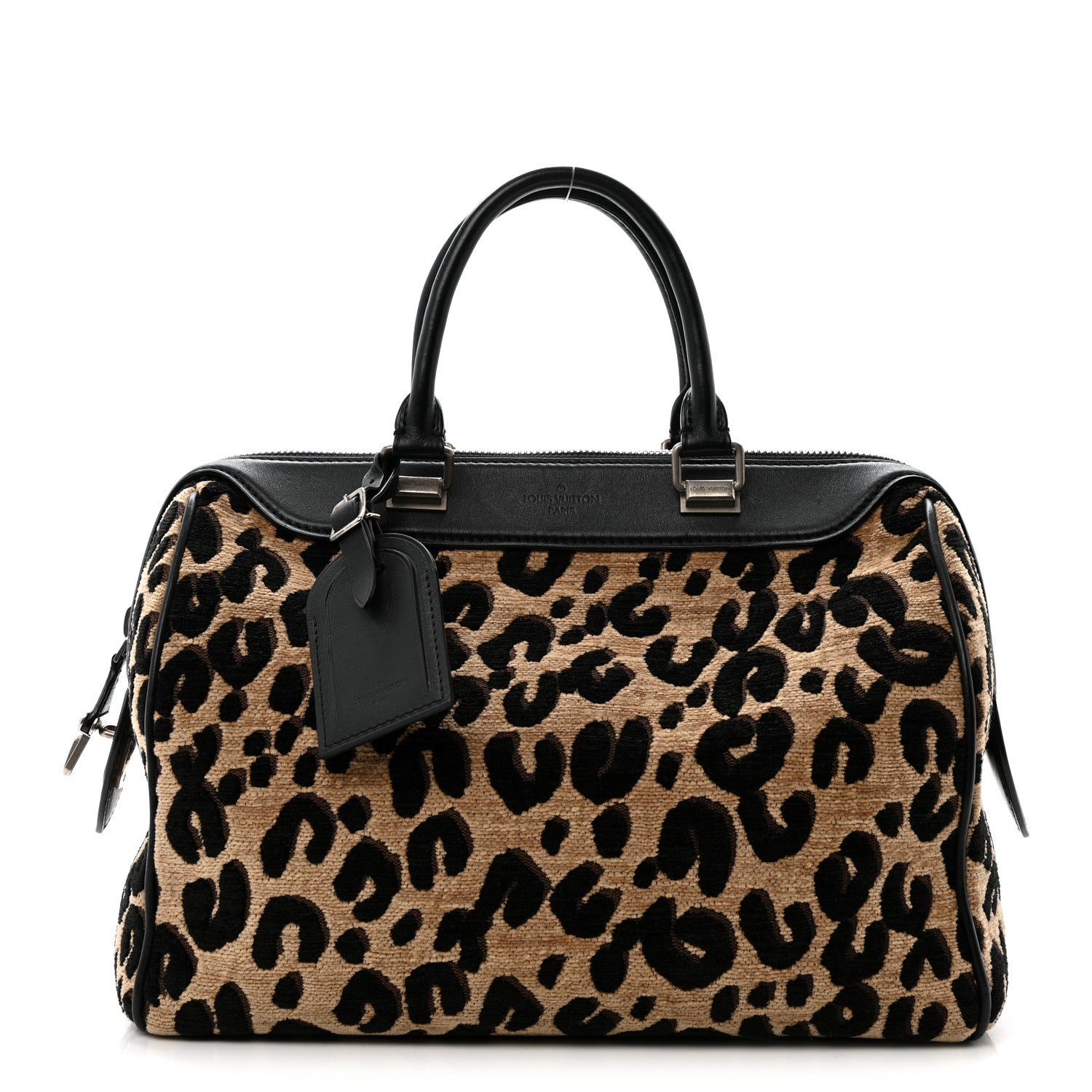 Louis Vuitton Jacquard Velvet Leopard Print Stephen Sprouse Speedy 1 of 15