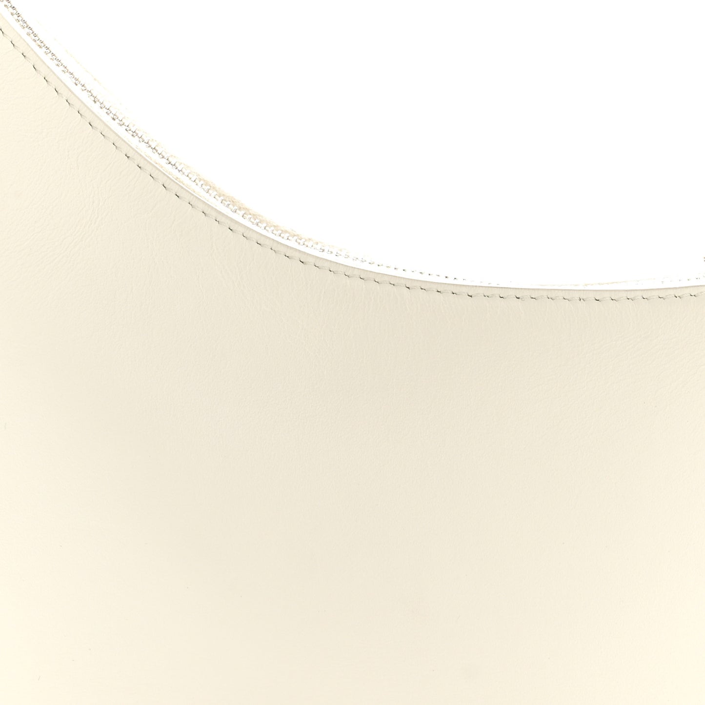 Smooth Calfskin Half Moon Shoulder Bag New Ivory