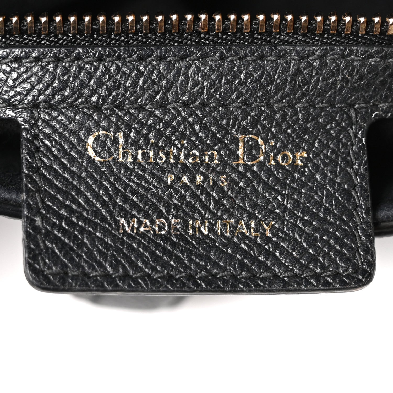 Christian Dior Grained Calfskin Saddle Bag Black 6 of 11