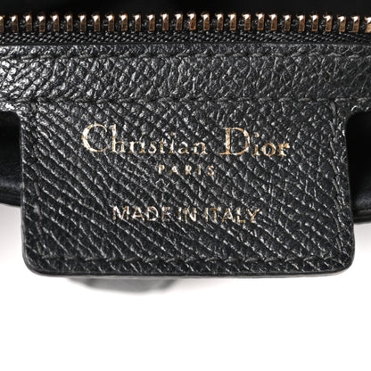 Christian Dior Grained Calfskin Saddle Bag Black 6 of 11