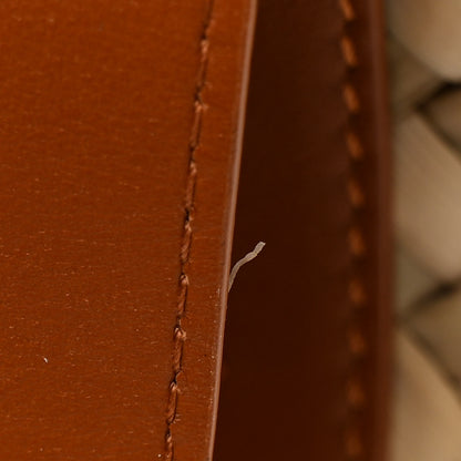 Chloe Raffia Smooth Calfskin Medium Sense Basket Caramel 14 of 14