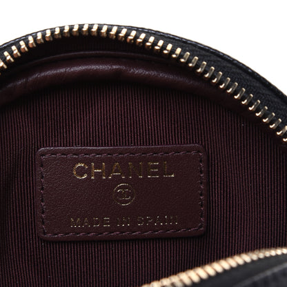 Chanel Caviar Quilted Zip Around Classic Coin Purse Black 8 of 12