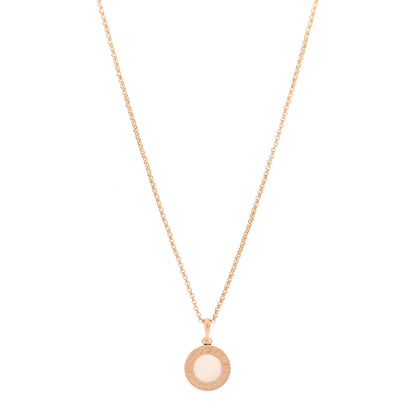 Bulgari 18K Rose Gold Mother of Pearl BVLGARI BVLGARI Pendant Necklace 2 of 7