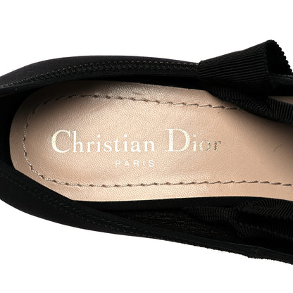 Christian Dior Grosgrain Neoprene Lucite Etoile Pumps 35.5 Black 7 of 9