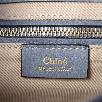 Chloe Suede Calfskin Small Faye Backpack Cloudy Blue 6 of 7