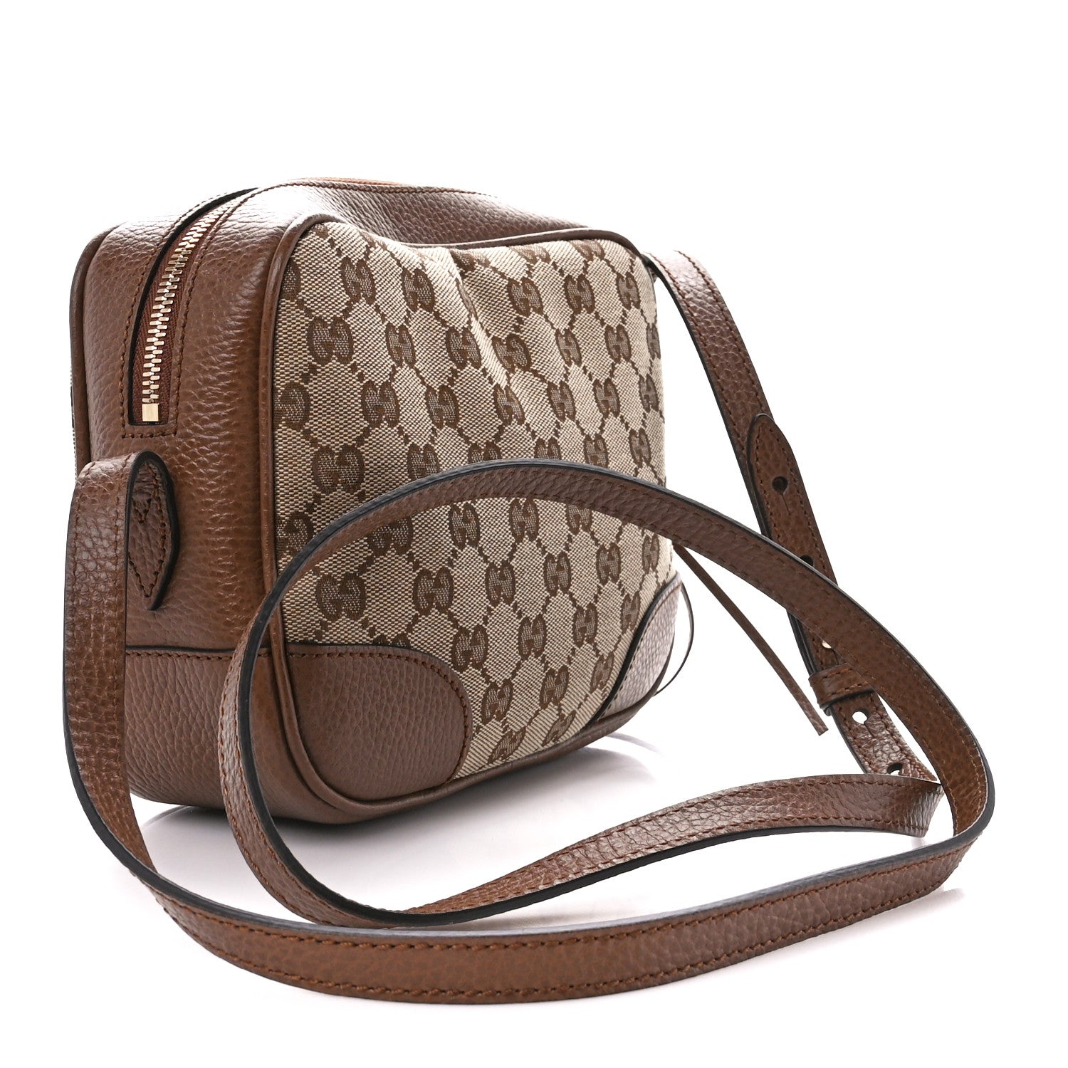 Gucci Monogram Mini Bree Messenger Bag Beige Tabacco 3 of 11